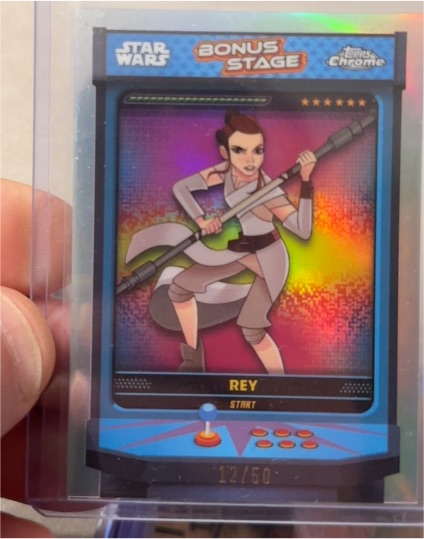 2024 Topps Chrome Star Wars Bonus Stage #BS-R Rey — front