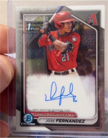 2024 Bowman Chrome #CPA-JF Jose Fernandez — front