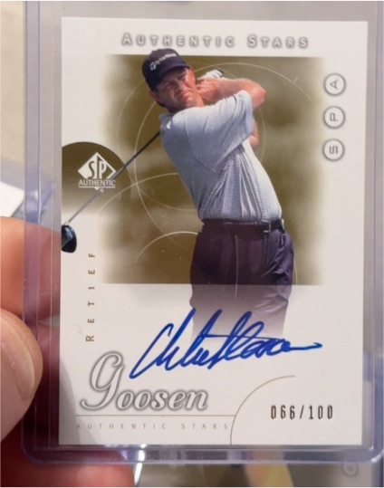 2001 Upper Deck SP Authentic #78 Retief Goosen — front