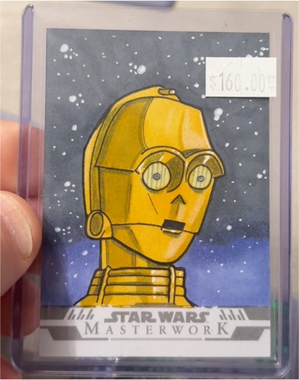 2024 Topps Star Wars Masterwork C-3PO Sketch Card — front