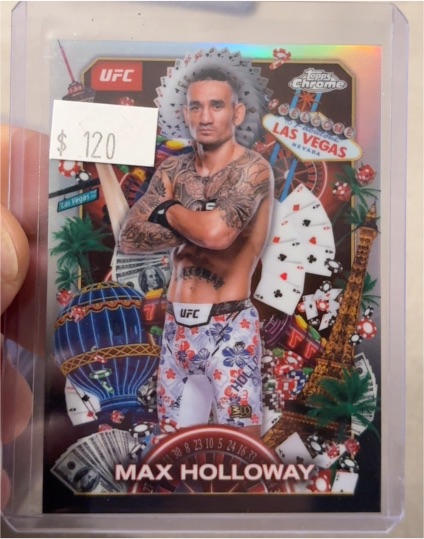 2025 Topps Chrome UFC #TNS-3 Max Holloway Titans Insert — front