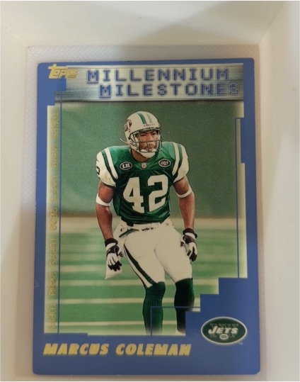 2000 Topps Millennium Milestones #332 Marcus Coleman — front