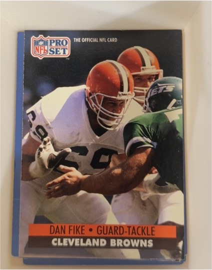 1991 Pro Set #477 Dan Fike Cleveland Browns — front