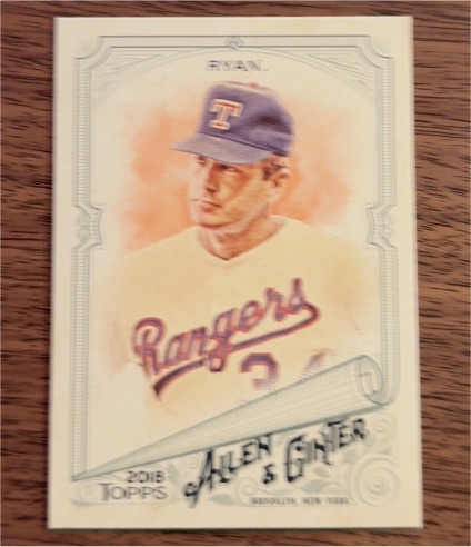 2018 Topps Allen & Ginter #124 Nolan Ryan — front