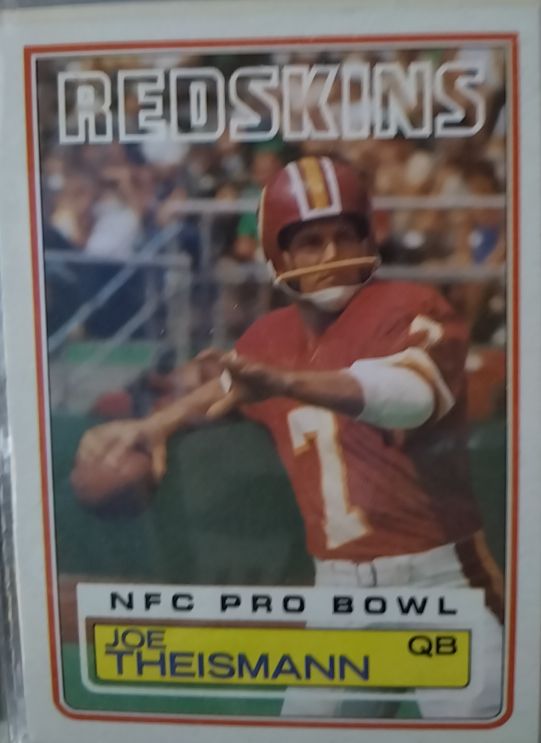 1983 Topps #199 Joe Theismann Washington Redskins — front