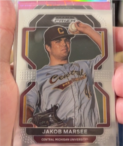 2022 Panini Prizm Draft Picks #PDP180 Jakob Marsee — front