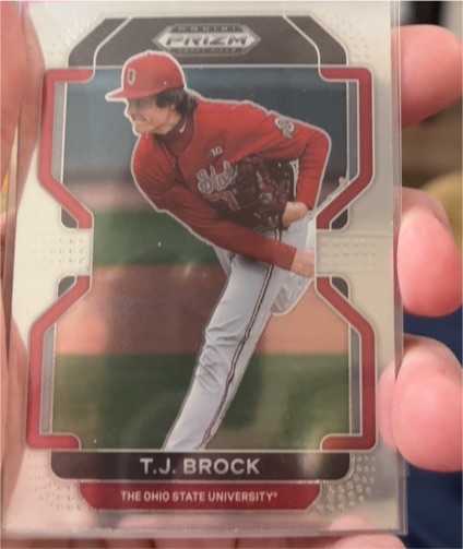2022 Panini Prizm Draft Picks #PDP188 T.J. Brock — front