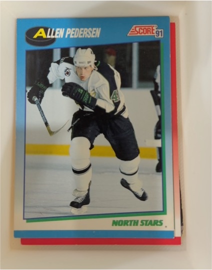 1991-92 Score Canadian Bilingual #599 Allen Pedersen — front