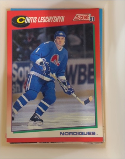 1991-92 Score #58 Curtis Leschyshyn — front