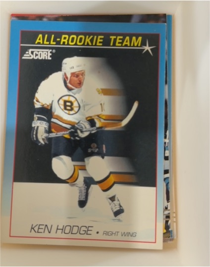 1991 Score All-Rookie Team #353 Ken Hodge — front