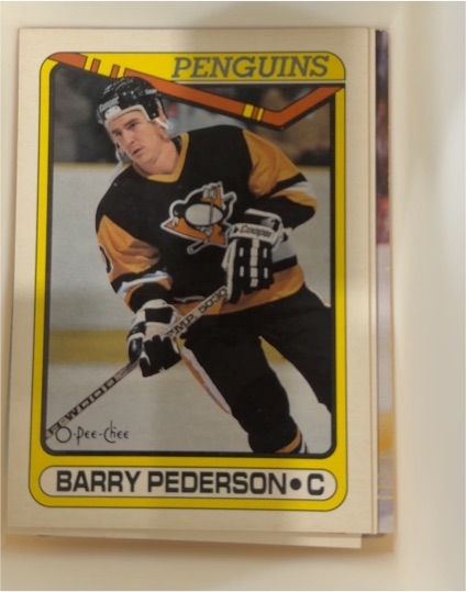 1990-91 O-Pee-Chee #134 Barry Pederson — front