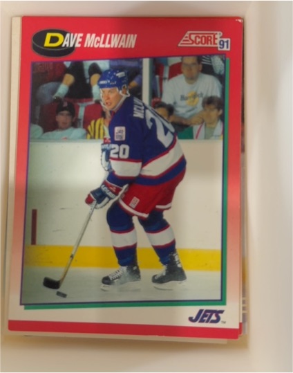 1991-92 Score Canadian #233 Dave McLlwain — front