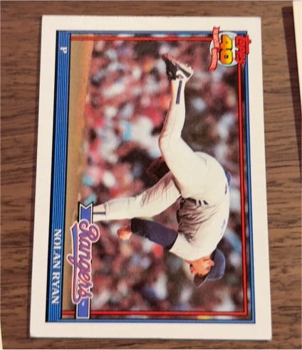 1991 Topps #1 Nolan Ryan — front