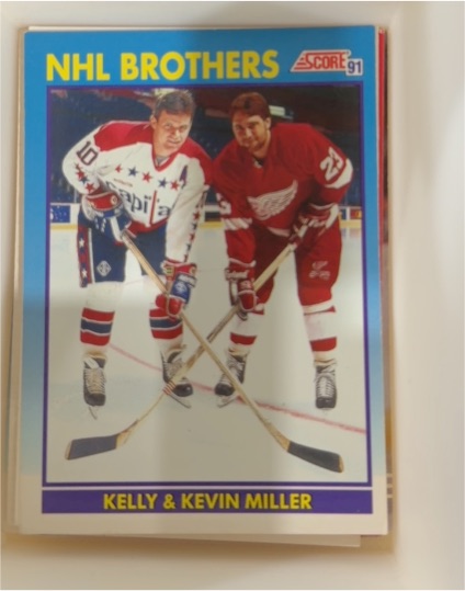 1991-92 Score American #309 Kelly Miller / Kevin Miller NHL Brothers — front