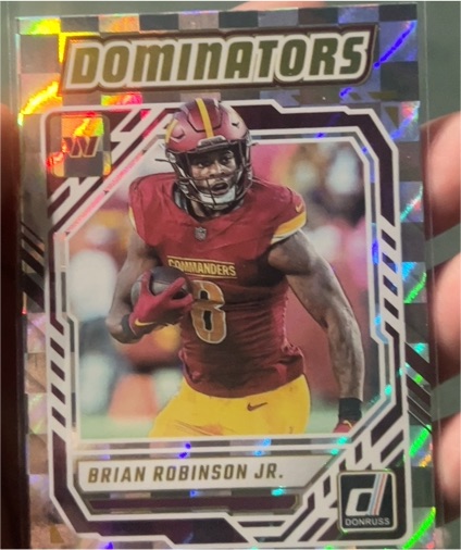 2025 Panini Donruss Dominators #DOM-BRN Brian Robinson Jr. — front