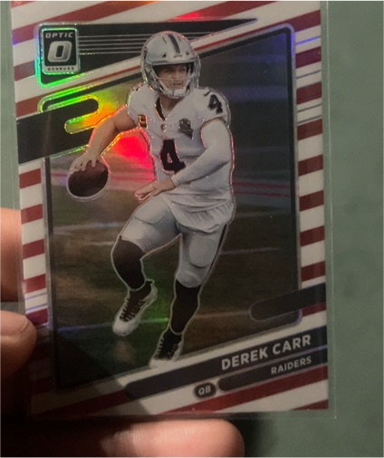 2021 Donruss Optic #41 Derek Carr — front