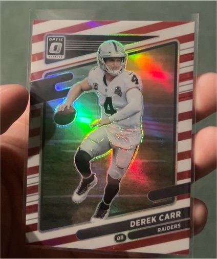 2021 Donruss Optic #41 Derek Carr — front