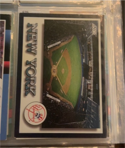 1993 Score #326 New York Yankees Stadium — front