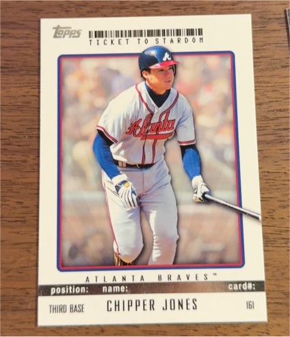 2009 Topps Ticket to Stardom #161 Chipper Jones — front