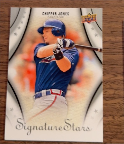 2009 Upper Deck Signature Stars #25 Chipper Jones — front