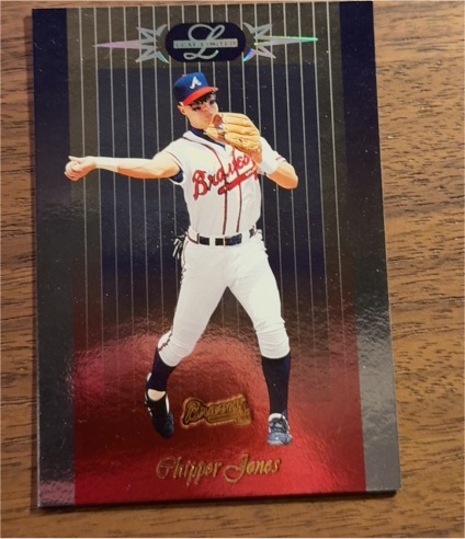 1996 Leaf Limited #27 Chipper Jones — front