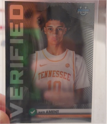 2025 Bowman Chrome Verified #BV-10 Nate Ament — front