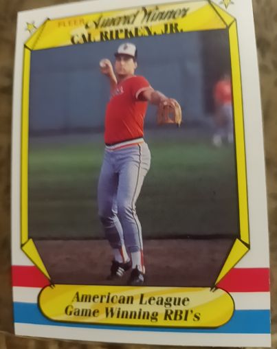 1987 Fleer Award Winners #33 Cal Ripken Jr. — front