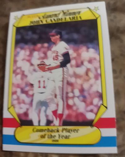 1987 Fleer Award Winners #5 John Candelaria — front
