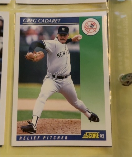 1992 Score #454 Greg Cadaret — front