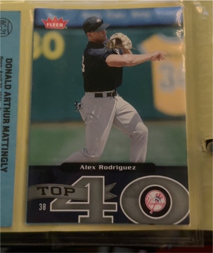 2006 Fleer Top 40 #4 Alex Rodriguez — front