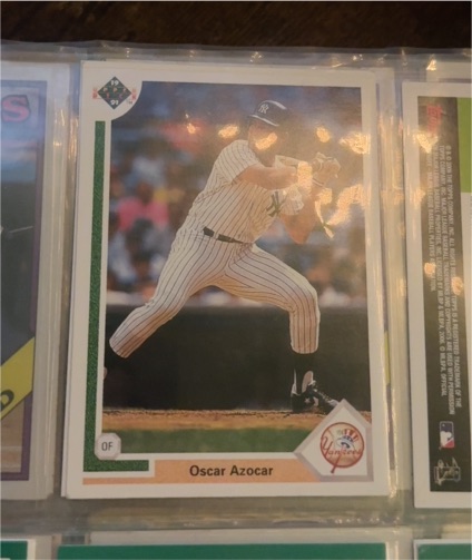 1991 Upper Deck #464 Oscar Azocar New York Yankees — front