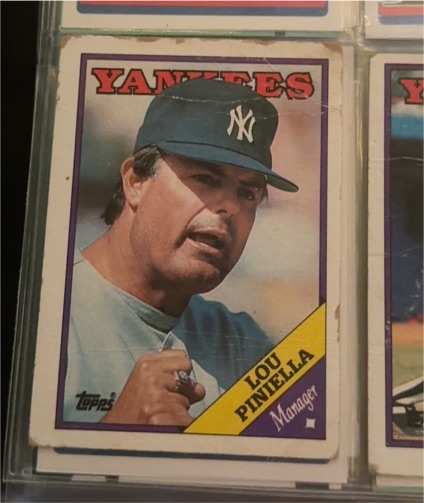 1988 Topps #44 Lou Piniella — front
