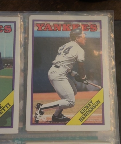 1988 Topps #60 Rickey Henderson — front