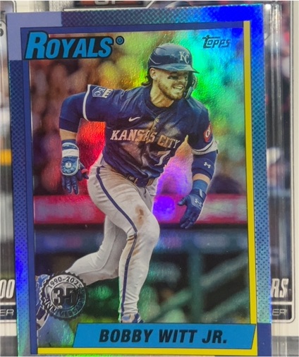 2025 Topps Update #U90-31 Bobby Witt Jr. 1990 Topps 35th Anniversary — front