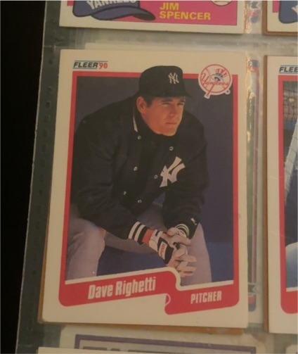 1990 Fleer #441 Dave Righetti — front