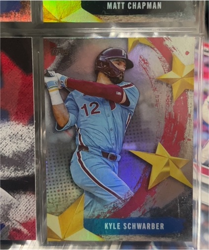 2025 Topps Update #SMLB-82 Kyle Schwarber Stars of MLB Pink — front