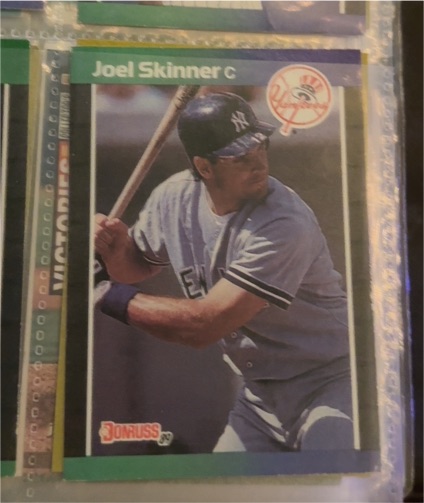 1989 Donruss #427 Joel Skinner — front