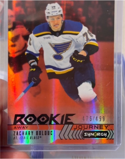 2024-25 Upper Deck Synergy #RJ-6 Zachary Bolduc Rookie Journey Away — front