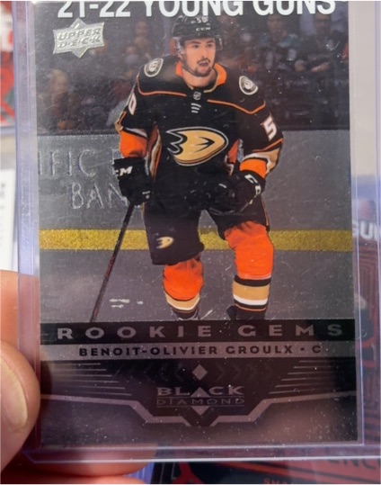 2021-22 Upper Deck Extended Black Diamond Rookie Gems #BD-9 Benoit-Olivier Groulx — front