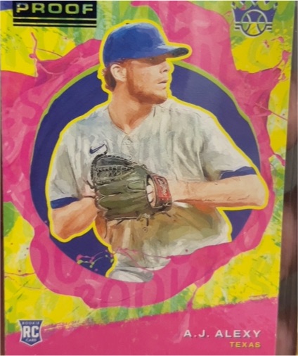 2022 Panini Diamond Kings #152 A.J. Alexy Artist Proof Blue — front