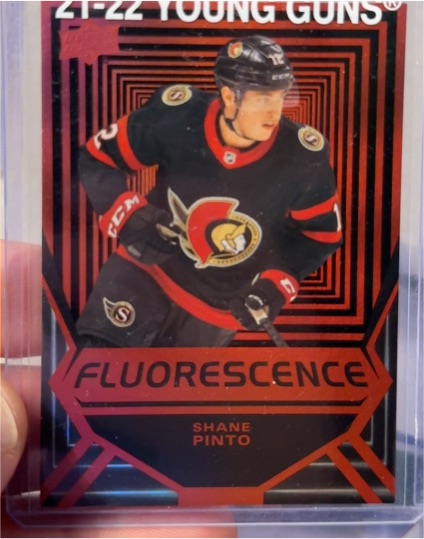 2021-22 Upper Deck Fluorescence #FL-45 Shane Pinto — front