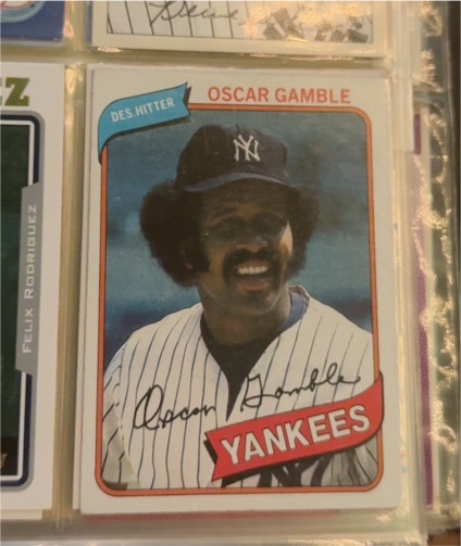 1980 Topps #698 Oscar Gamble — front