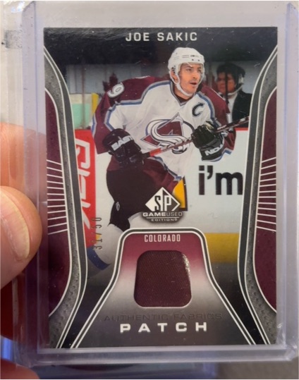 2006 Upper Deck SP Game Used Edition #AF-JS Joe Sakic — front