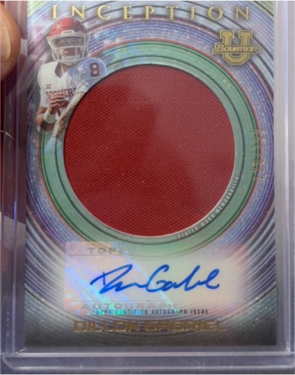 2022-23 Bowman University Inception #IAJR-DG Dillon Gabriel Rookie Patch Auto — front
