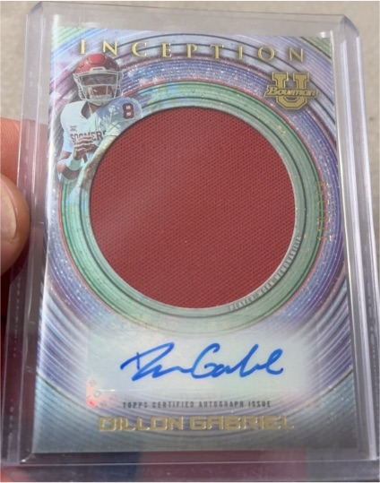 2022-23 Bowman University Inception #IAJR-DG Dillon Gabriel Rookie Patch Auto — front
