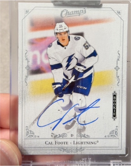 2020-21 Upper Deck Clear Cut Champs #CC-CF Cal Foote — front