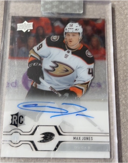 2019-20 Upper Deck Clear Cut #CC-MJ Max Jones — front