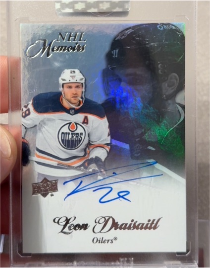 2021 Upper Deck NHL Memoirs #29 Leon Draisaitl — front