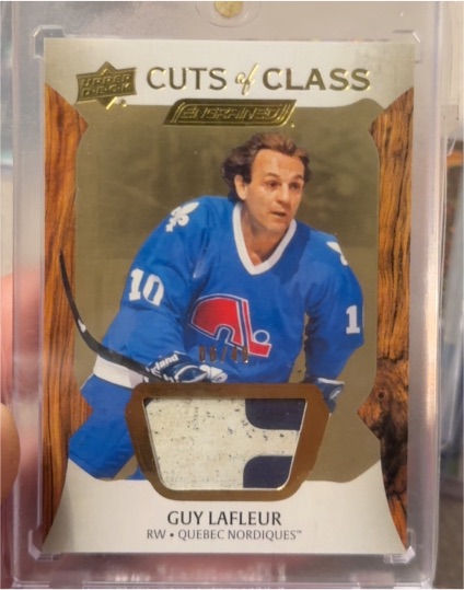 2024-25 Upper Deck Engrained Cuts of Class Guy Lafleur — front