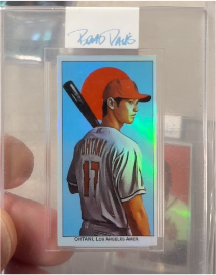 2024 Topps Heritage #D Shohei Ohtani Chrome Purple Refractor SP — front